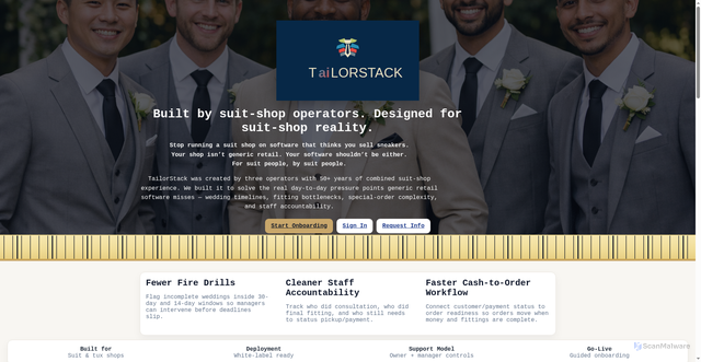 Security scan screenshot of http://tailorstack.pages.dev/
