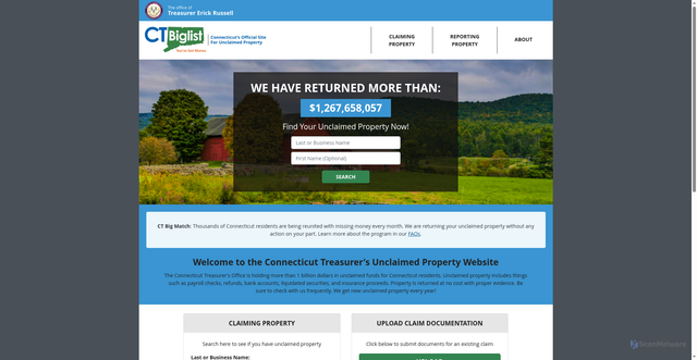 Security scan screenshot of https://ctbiglist.gov/
