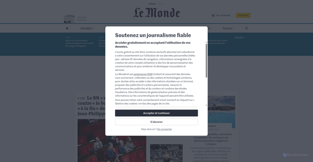Security scan screenshot of https://client-ulys-vinci.com/