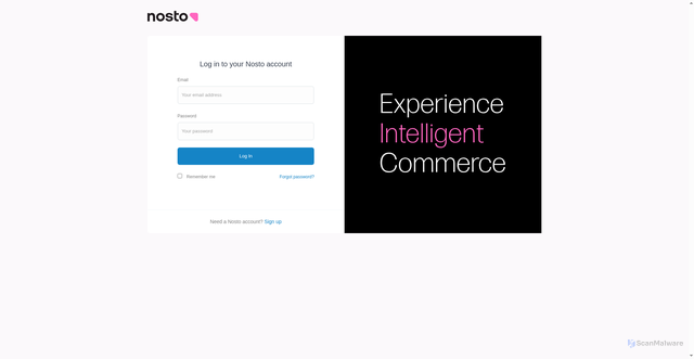 Security scan screenshot of https://connect.nosto.com/