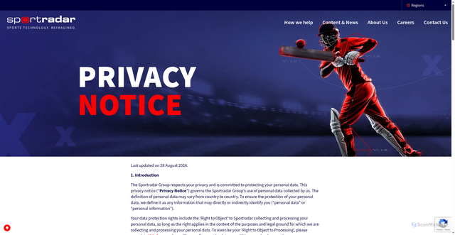 Security scan screenshot of https://a.sportradarserving.com/