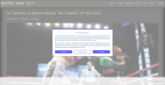 Security scan screenshot of https://www.boxing247.com/boxing-news/is-terence-crawford-really-the-fighter-of-his-era/299920