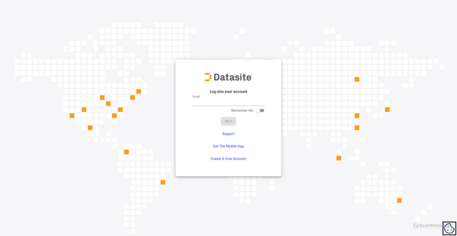 Security scan screenshot of https://global.datasite.com