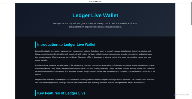 Security scan screenshot of https://leddgeliva-wallt.wixstudio.com/us-en
