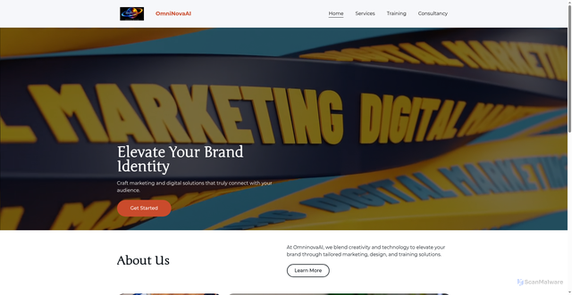 Security scan screenshot of http://omninovaai.online/