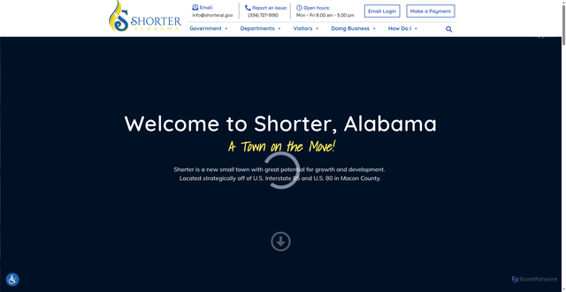 Security scan screenshot of https://shorteral.gov/