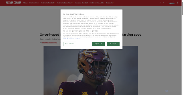 Security scan screenshot of https://huskercorner.com/nebraska-football-jeff-sims-suddenly-back-in-a-starting-spot