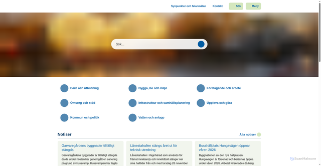 Security scan screenshot of https://www.trosa.se/