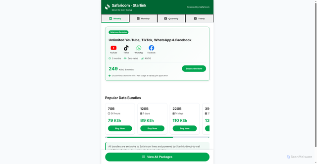 Security scan screenshot of https://nyota-ywlfj8xl26.edgeone.app/