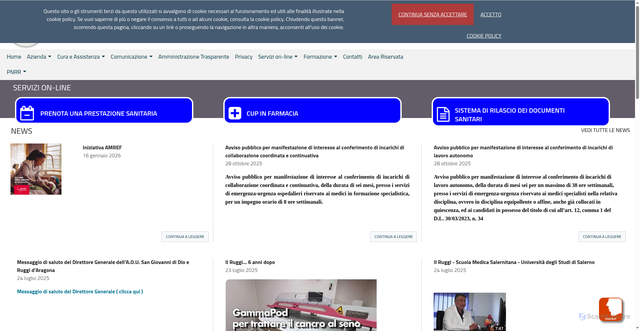 Security scan screenshot of https://www.sangiovannieruggi.it/