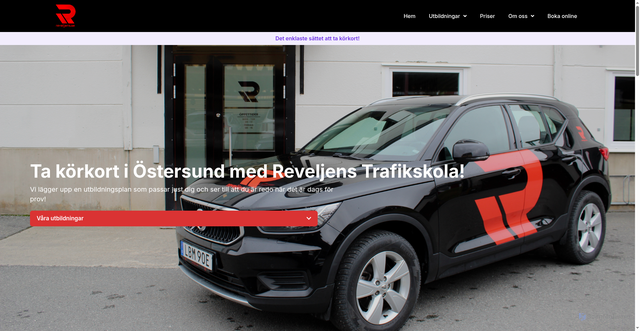 Security scan screenshot of https://reveljens.se/