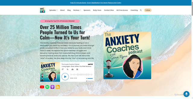 Security scan screenshot of https://anxietycoaches.libsyn.com