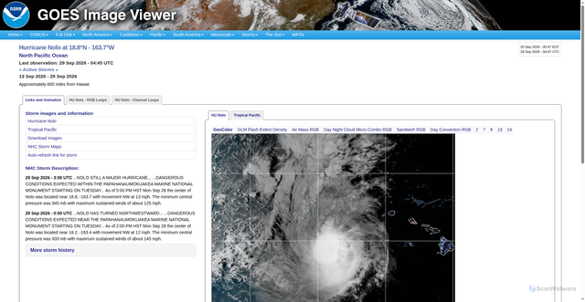 Security scan screenshot of https://goes.noaa.gov/floater.php?stormid=EP152026