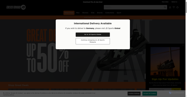 Security scan screenshot of https://www.jdsports.my