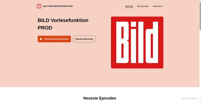 Security scan screenshot of https://tts-bild-prod.podigee.io