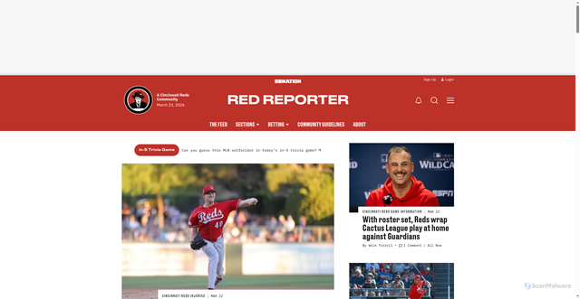 Security scan screenshot of https://www.redreporter.com/