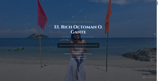 Security scan screenshot of https://portfoliogantesteml-g1t1fy5inc.edgeone.app/