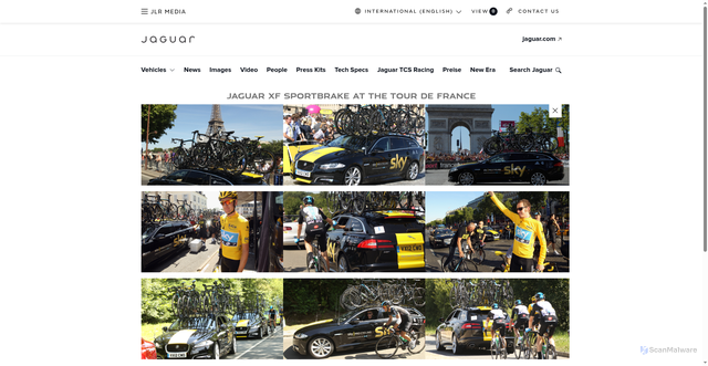 Security scan screenshot of https://media.jlr.com/archive-jaguar/image-packs/jaguar-xf-sportbrake-tour-de-france