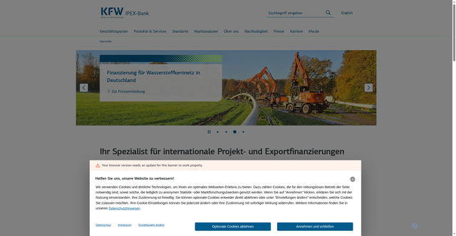Security scan screenshot of http://www.kfw-ipex-bank.de