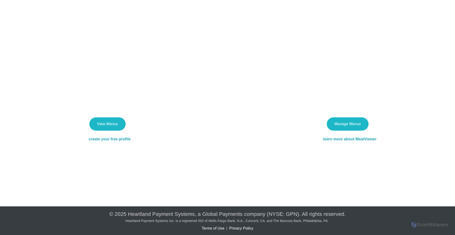 Security scan screenshot of https://mealviewer.com