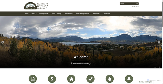 Security scan screenshot of https://www.buffalomountainmd.gov/