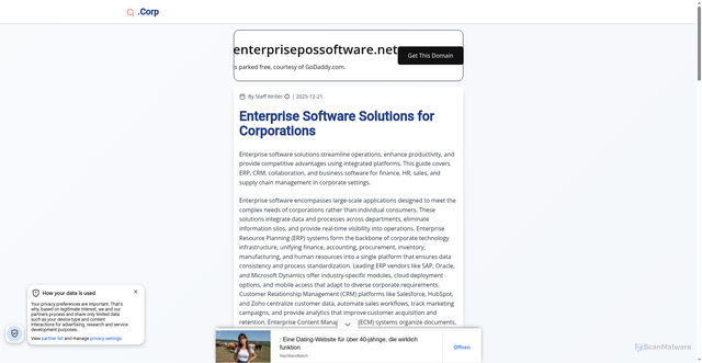 Security scan screenshot of https://enterprisepossoftware.net