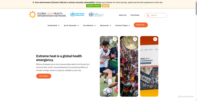 Security scan screenshot of https://heathealth.info/