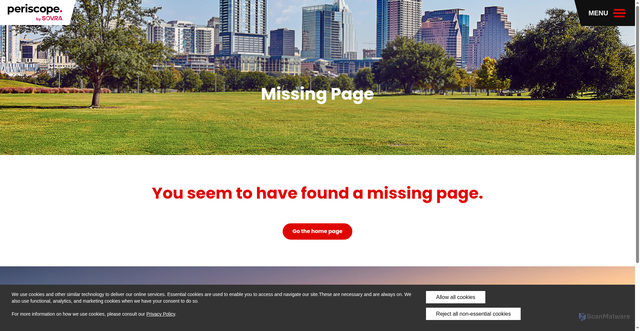 Security scan screenshot of https://www.periscopeholdings.com/bso/?p=bso/