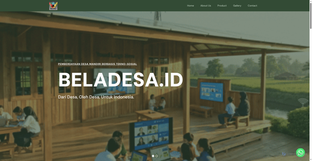 Security scan screenshot of https://beladesa.id/