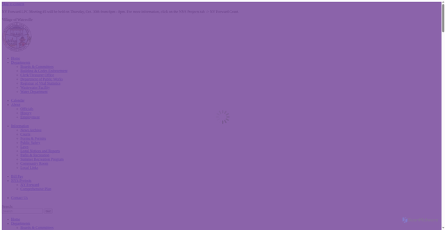 Security scan screenshot of https://villageofwaterville.gov/