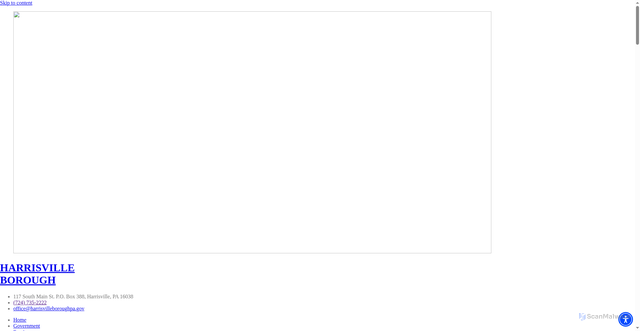 Security scan screenshot of https://harrisvilleboroughpa.gov/