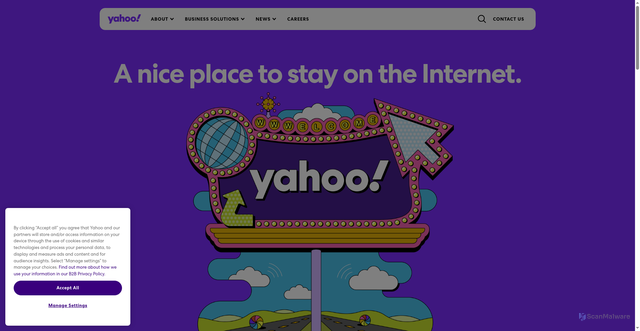 Security scan screenshot of https://verizonmedia.com