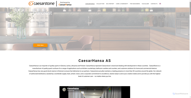 Security scan screenshot of https://caesarhansa.se