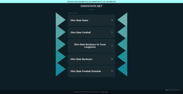 Security scan screenshot of https://ohiostate.net/