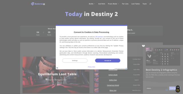 Security scan screenshot of https://blueberries.gg