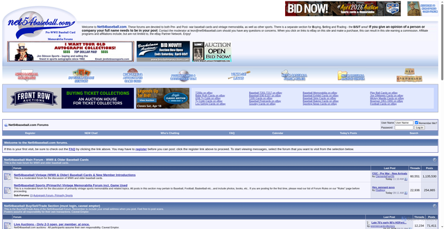 Security scan screenshot of https://net54baseball.com