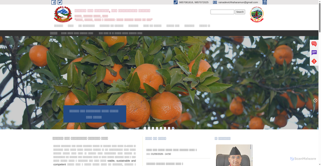 Security scan screenshot of https://rainadevichhaharamun.gov.np/