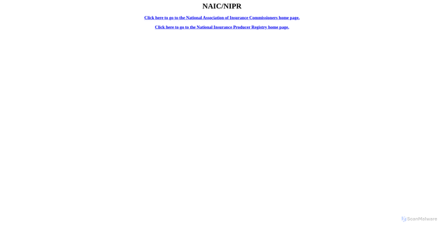 Security scan screenshot of https://services.naic.org