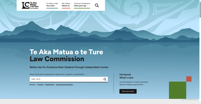 Security scan screenshot of http://www.lawcom.govt.nz