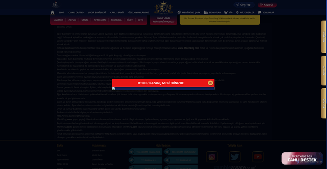 Security scan screenshot of https://meritkinh1698.com/sorumlubahis