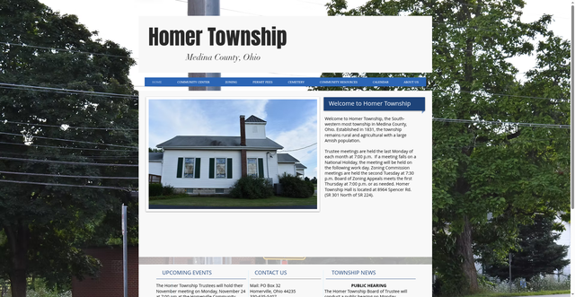 Security scan screenshot of https://www.homertwpohio.gov/
