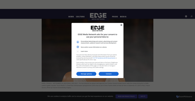 Security scan screenshot of https://www.edgemedianetwork.com/Story/159812