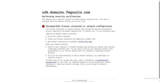 Security scan screenshot of https://s26.domains.fmgsuite.com