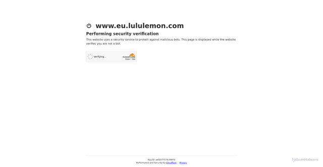 Security scan screenshot of https://eu.lululemon.com