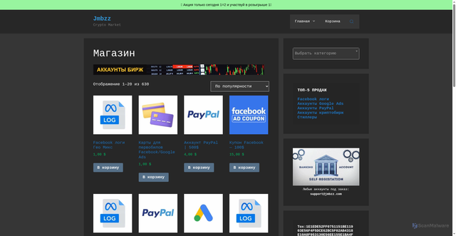 Security scan screenshot of https://jmbzz.com/