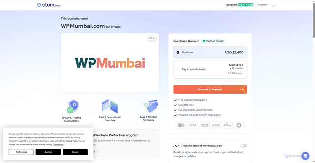Security scan screenshot of https://wpmumbai.com/