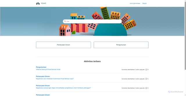 Security scan screenshot of https://pos4dnet.zendesk.com