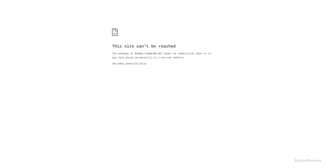 Security scan screenshot of https://wuerth.at