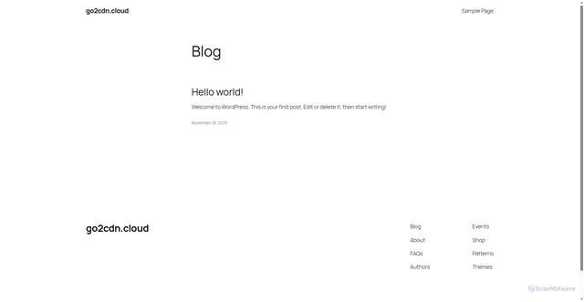 Security scan screenshot of https://go2cdn.cloud