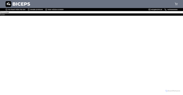 Security scan screenshot of https://biceps.se